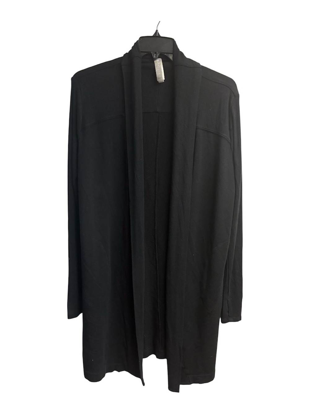 Athleta Black Oversized Open Front Cardigan W/ Draping Style Size Small